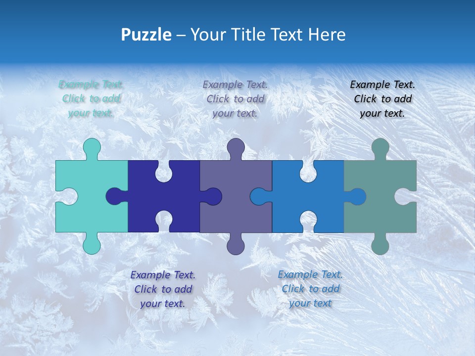 Christkind Eiskristalle Winter PowerPoint Template