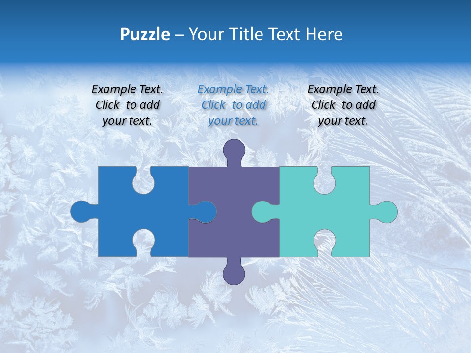 Christkind Eiskristalle Winter PowerPoint Template