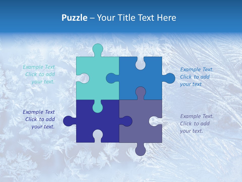 Christkind Eiskristalle Winter PowerPoint Template