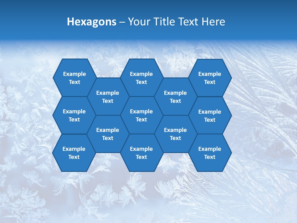 Christkind Eiskristalle Winter PowerPoint Template