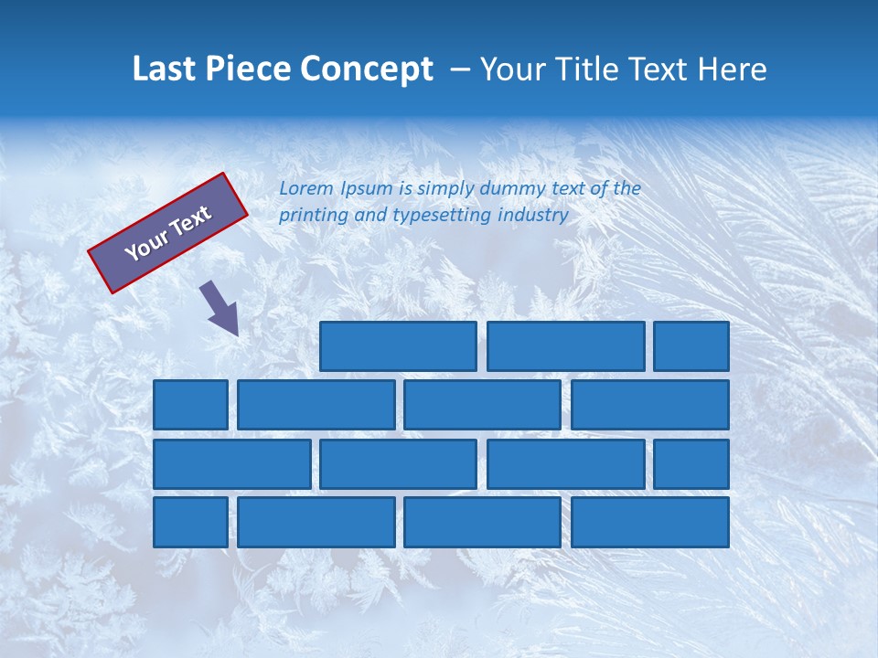 Christkind Eiskristalle Winter PowerPoint Template