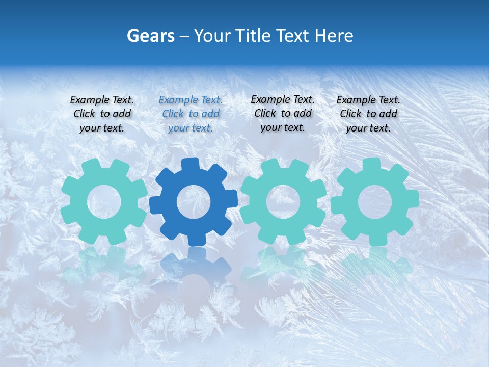 Christkind Eiskristalle Winter PowerPoint Template