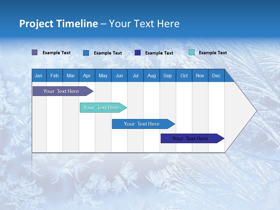 Christkind Eiskristalle Winter PowerPoint Template