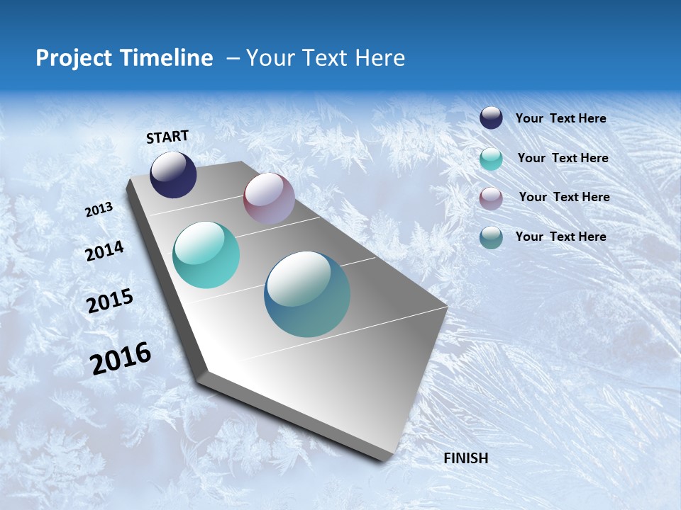Christkind Eiskristalle Winter PowerPoint Template