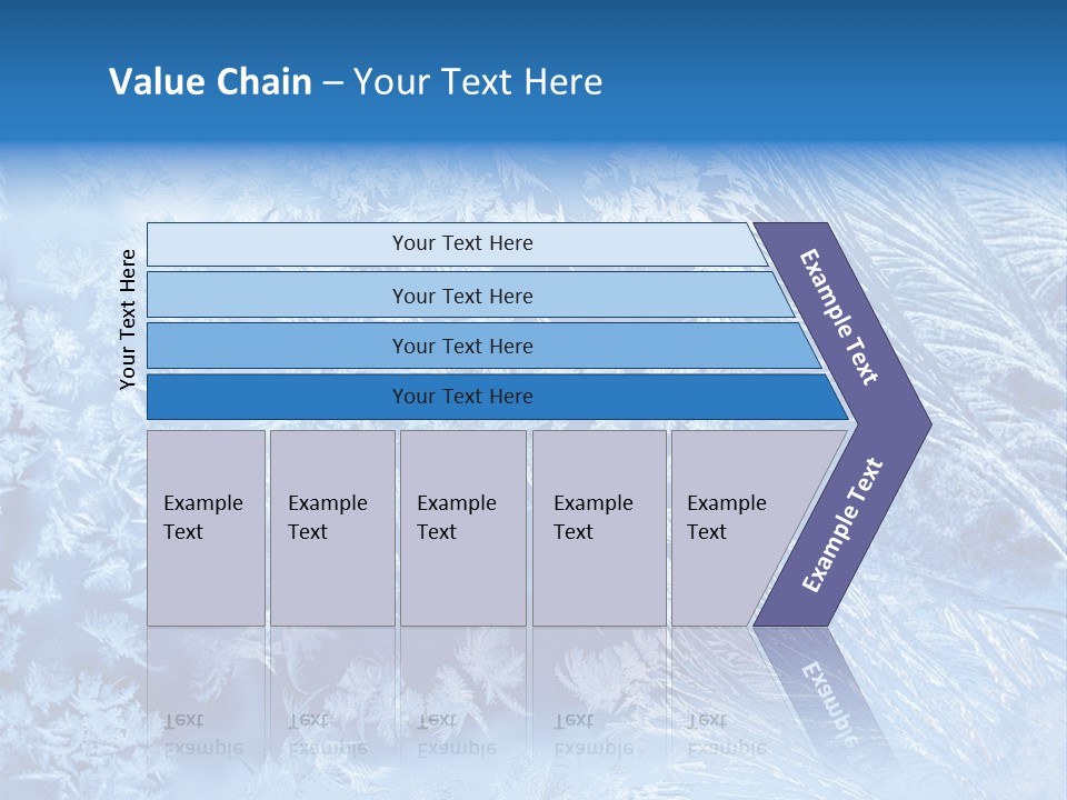 Christkind Eiskristalle Winter PowerPoint Template