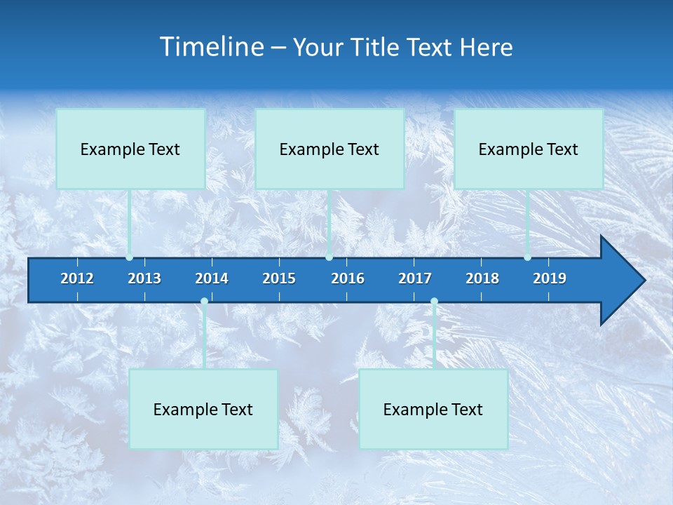 Christkind Eiskristalle Winter PowerPoint Template