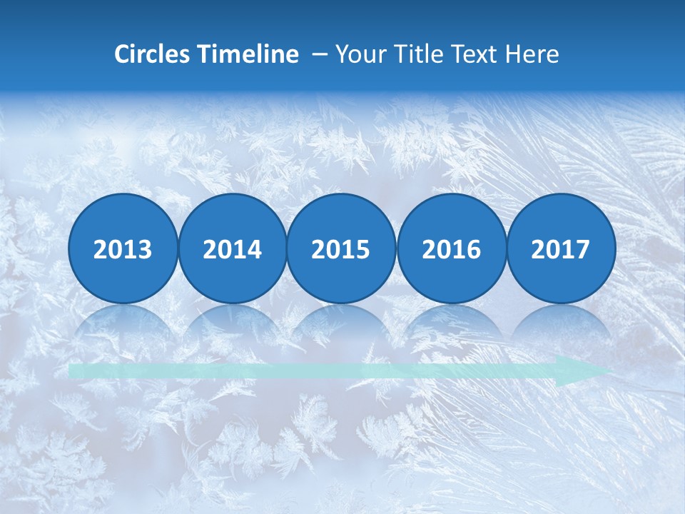 Christkind Eiskristalle Winter PowerPoint Template