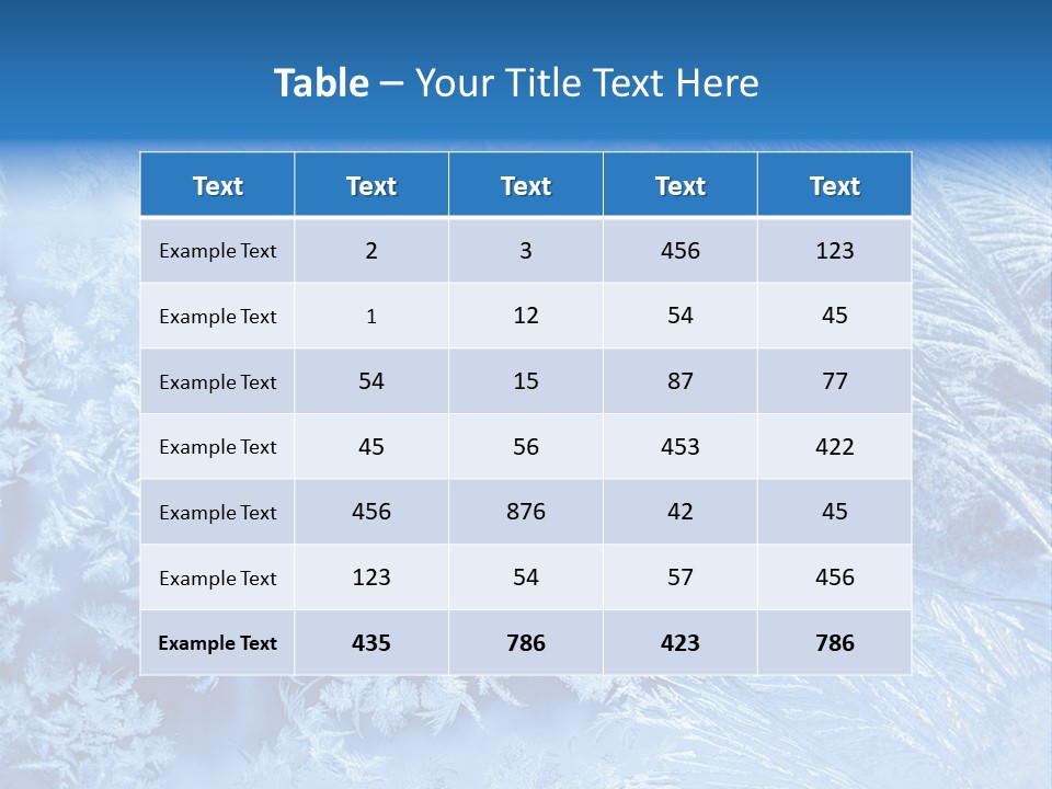 Christkind Eiskristalle Winter PowerPoint Template