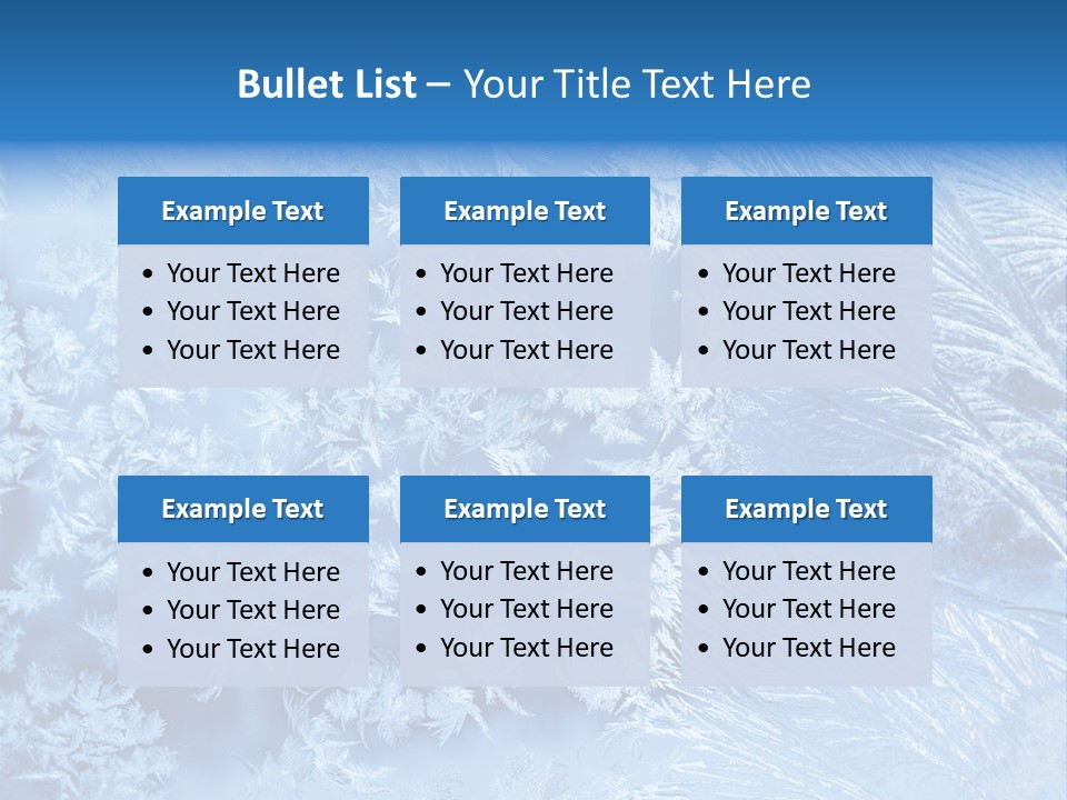 Christkind Eiskristalle Winter PowerPoint Template