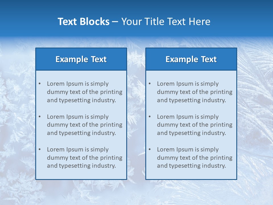 Christkind Eiskristalle Winter PowerPoint Template