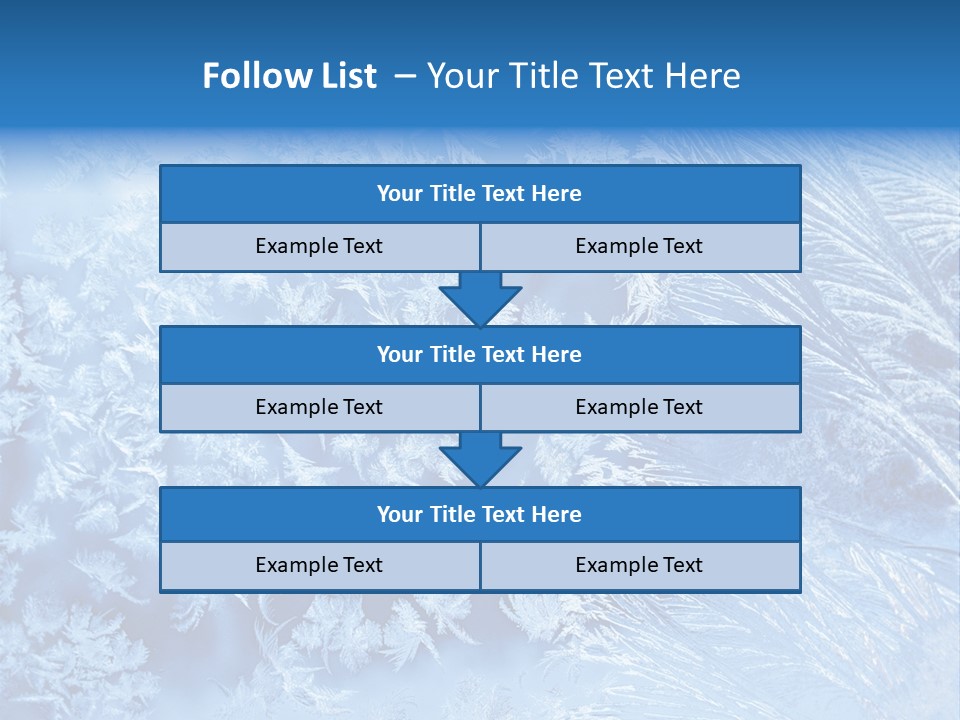 Christkind Eiskristalle Winter PowerPoint Template