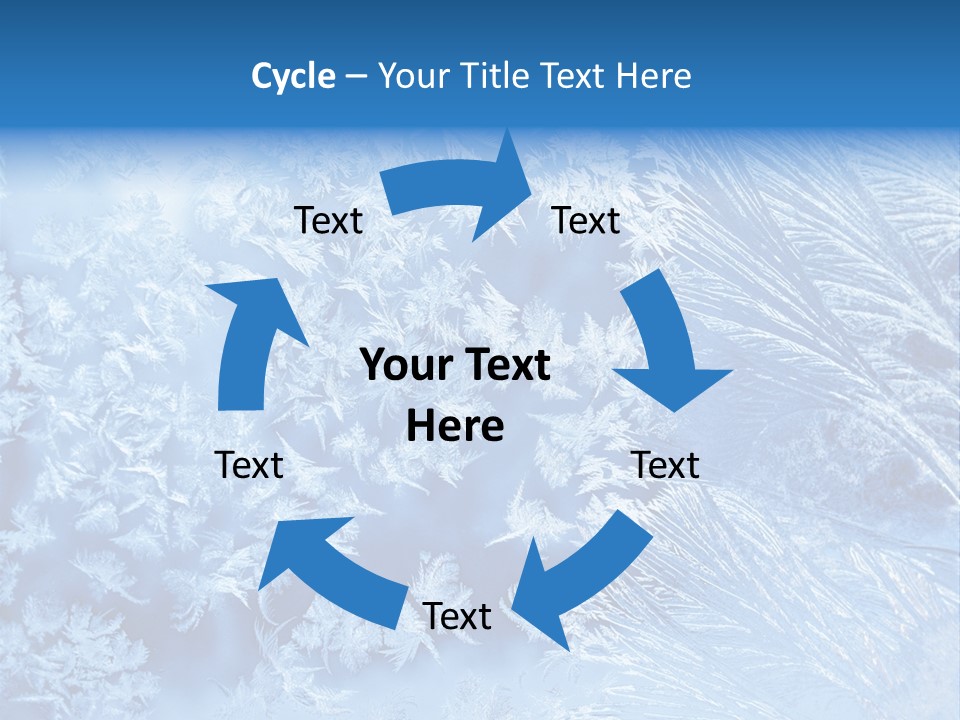 Christkind Eiskristalle Winter PowerPoint Template