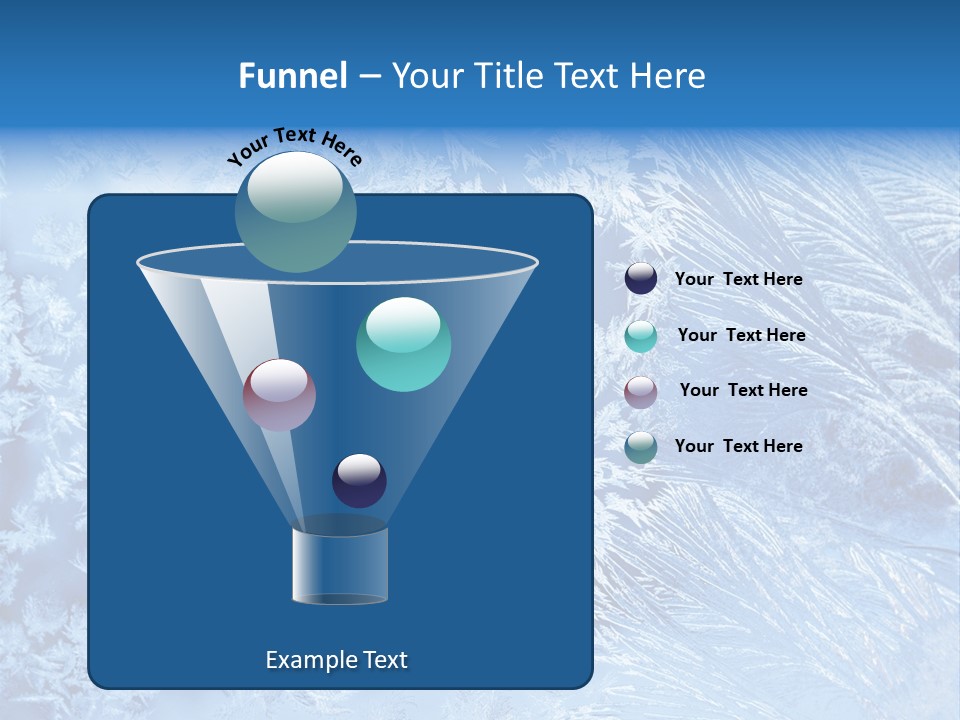 Christkind Eiskristalle Winter PowerPoint Template