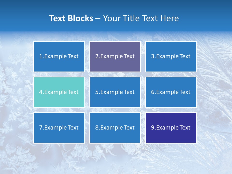 Christkind Eiskristalle Winter PowerPoint Template