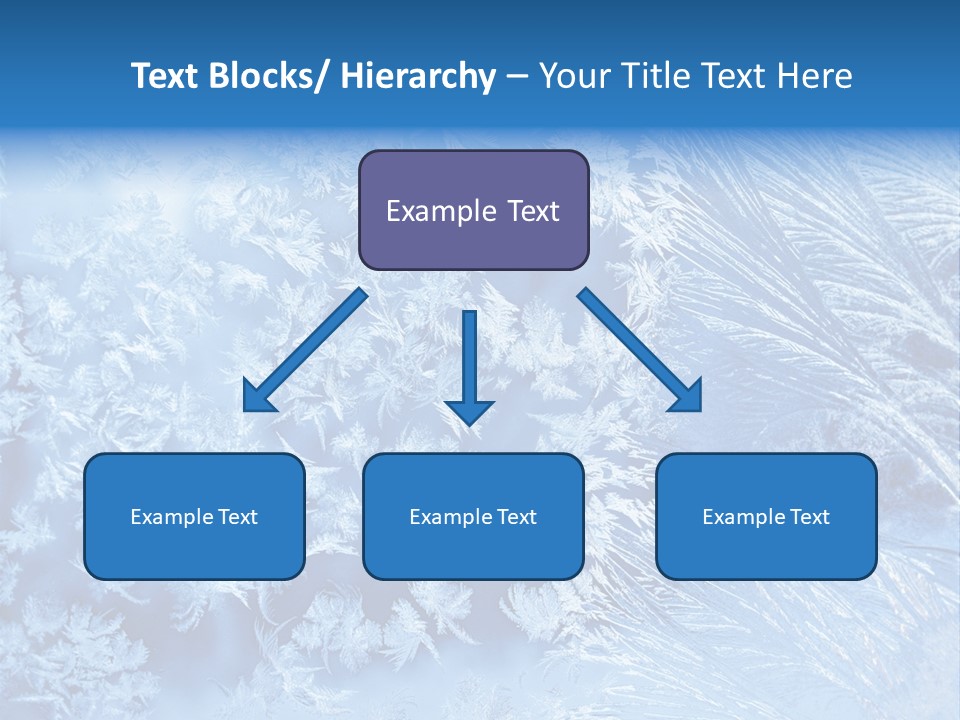Christkind Eiskristalle Winter PowerPoint Template