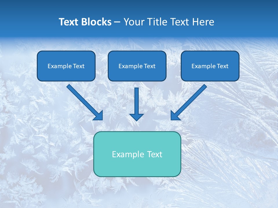 Christkind Eiskristalle Winter PowerPoint Template