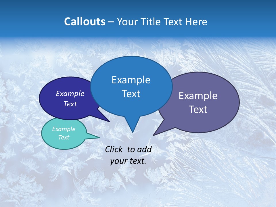 Christkind Eiskristalle Winter PowerPoint Template