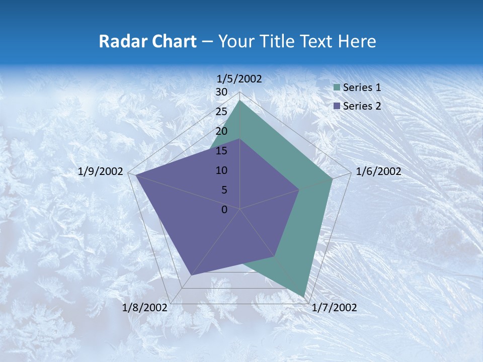 Christkind Eiskristalle Winter PowerPoint Template
