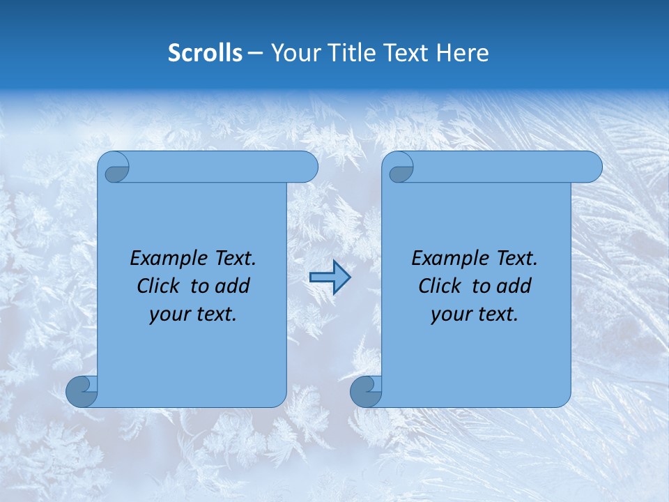 Christkind Eiskristalle Winter PowerPoint Template