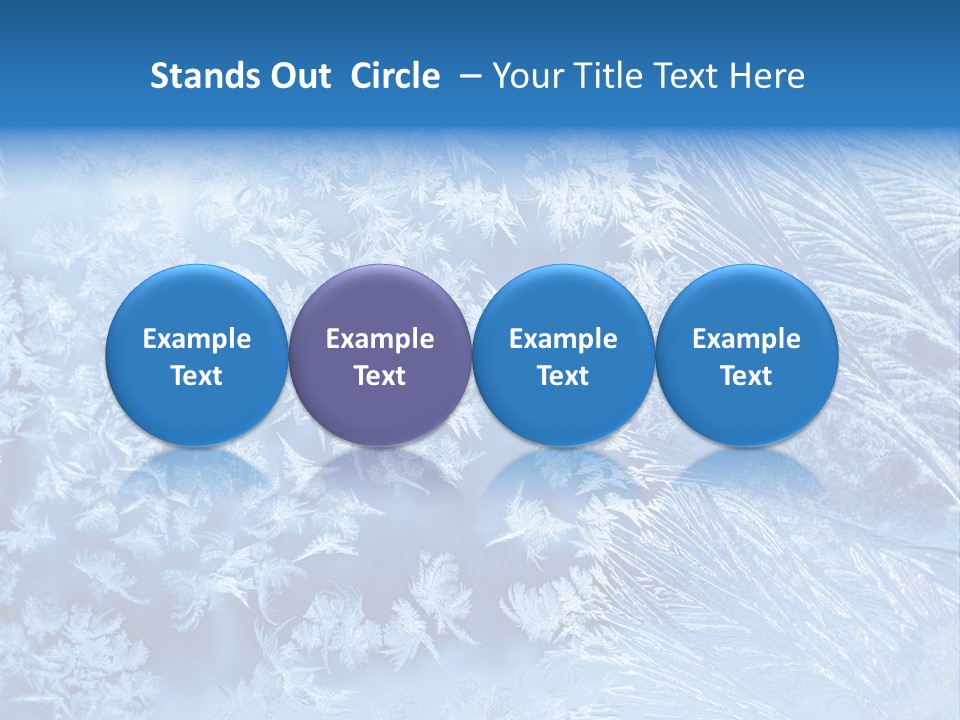 Christkind Eiskristalle Winter PowerPoint Template