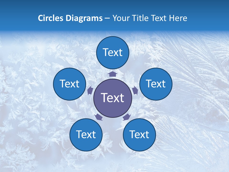 Christkind Eiskristalle Winter PowerPoint Template