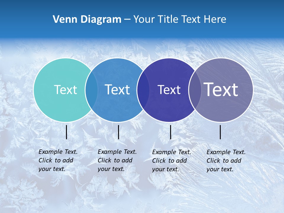 Christkind Eiskristalle Winter PowerPoint Template