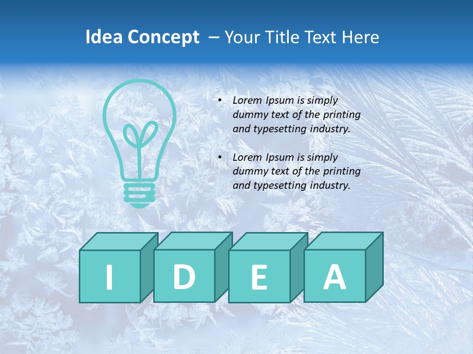 Christkind Eiskristalle Winter PowerPoint Template