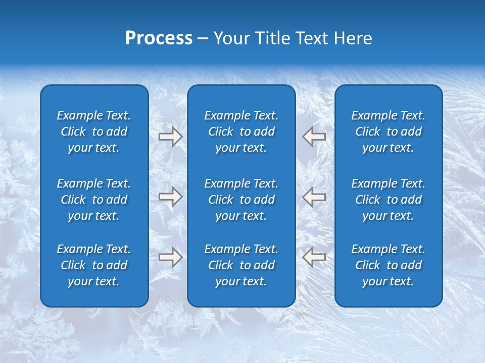 Christkind Eiskristalle Winter PowerPoint Template