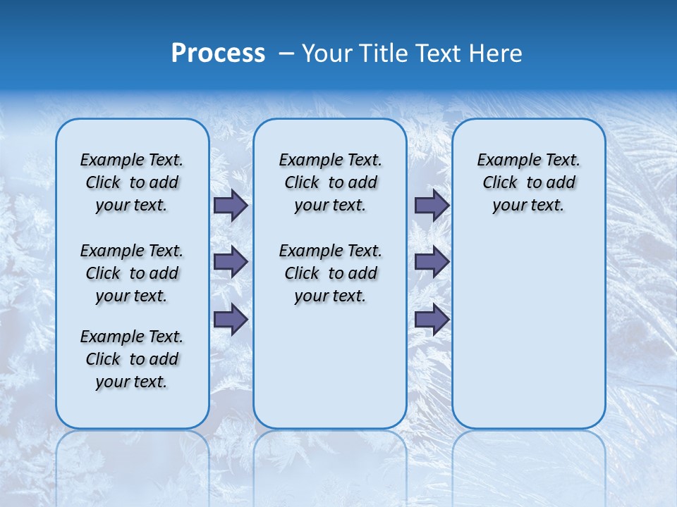 Christkind Eiskristalle Winter PowerPoint Template