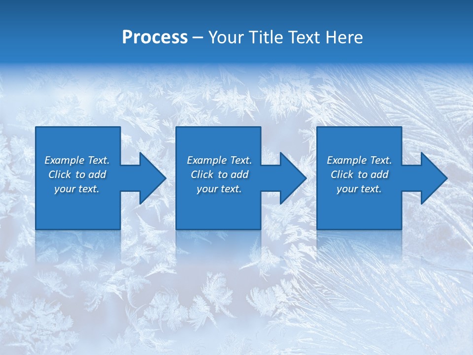 Christkind Eiskristalle Winter PowerPoint Template