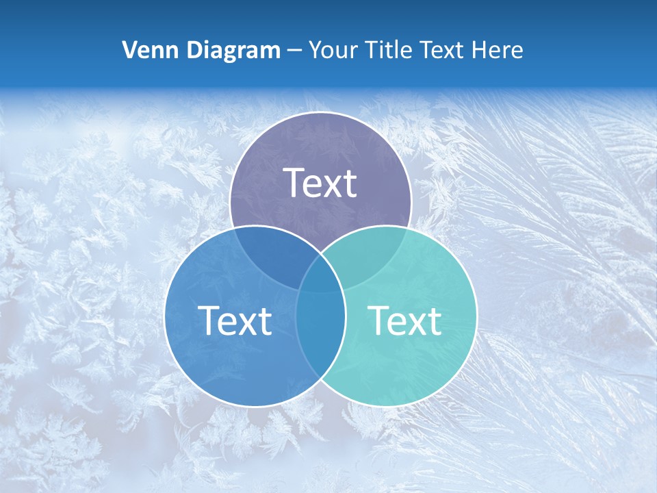 Christkind Eiskristalle Winter PowerPoint Template