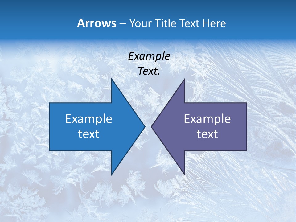 Christkind Eiskristalle Winter PowerPoint Template