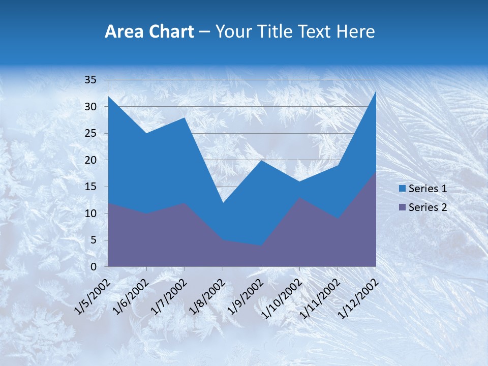 Christkind Eiskristalle Winter PowerPoint Template