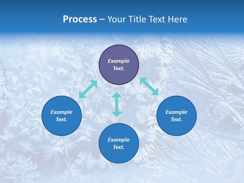 Christkind Eiskristalle Winter PowerPoint Template