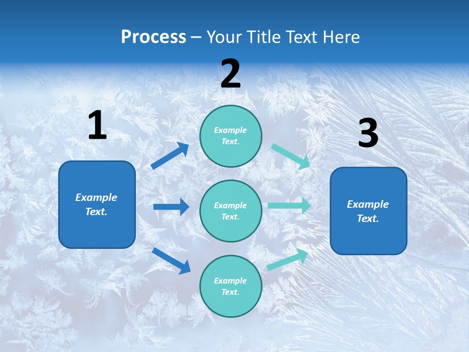 Christkind Eiskristalle Winter PowerPoint Template