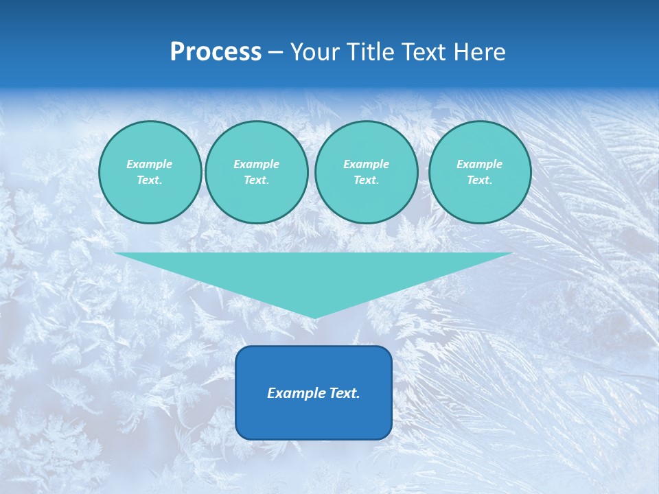 Christkind Eiskristalle Winter PowerPoint Template