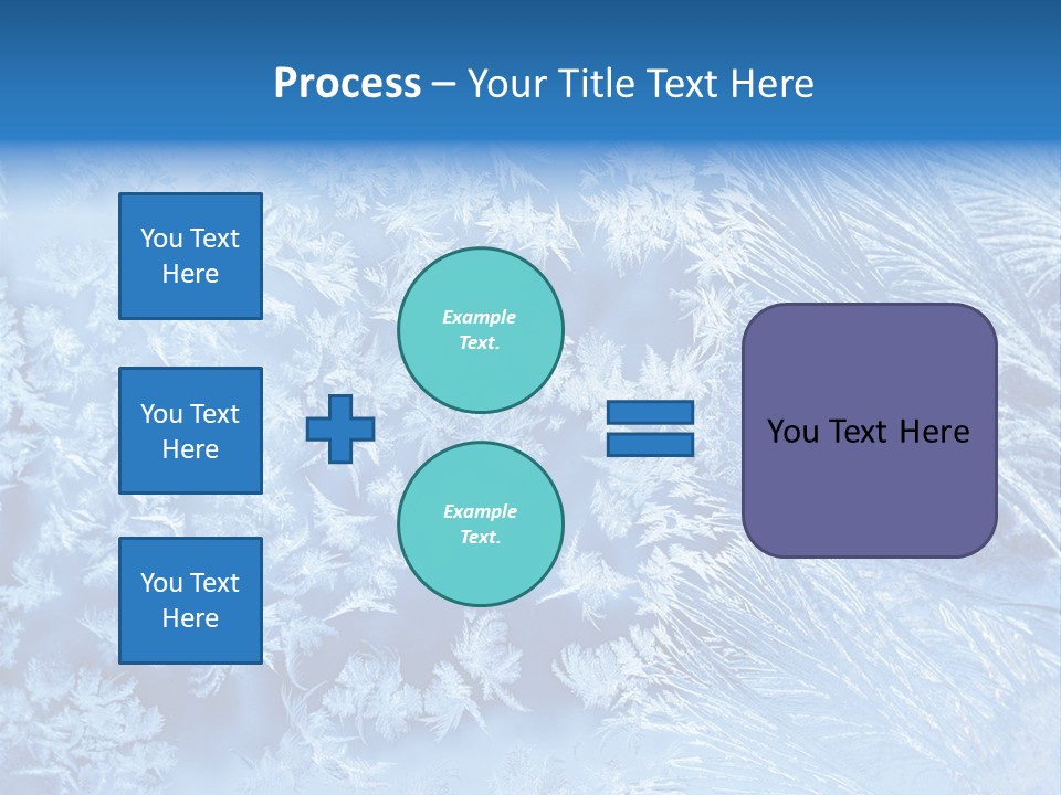Christkind Eiskristalle Winter PowerPoint Template