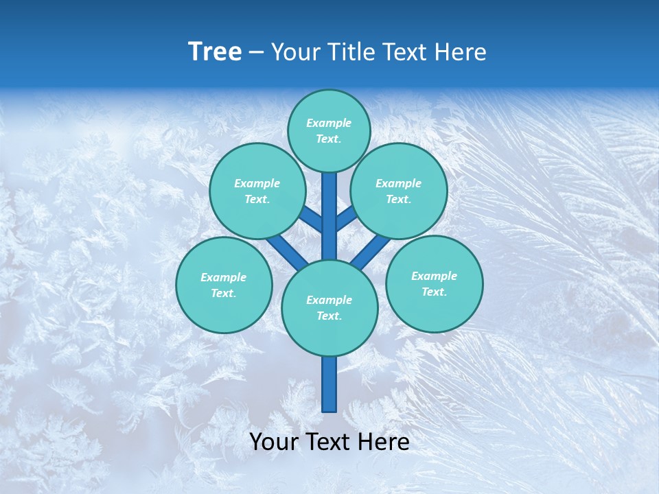 Christkind Eiskristalle Winter PowerPoint Template