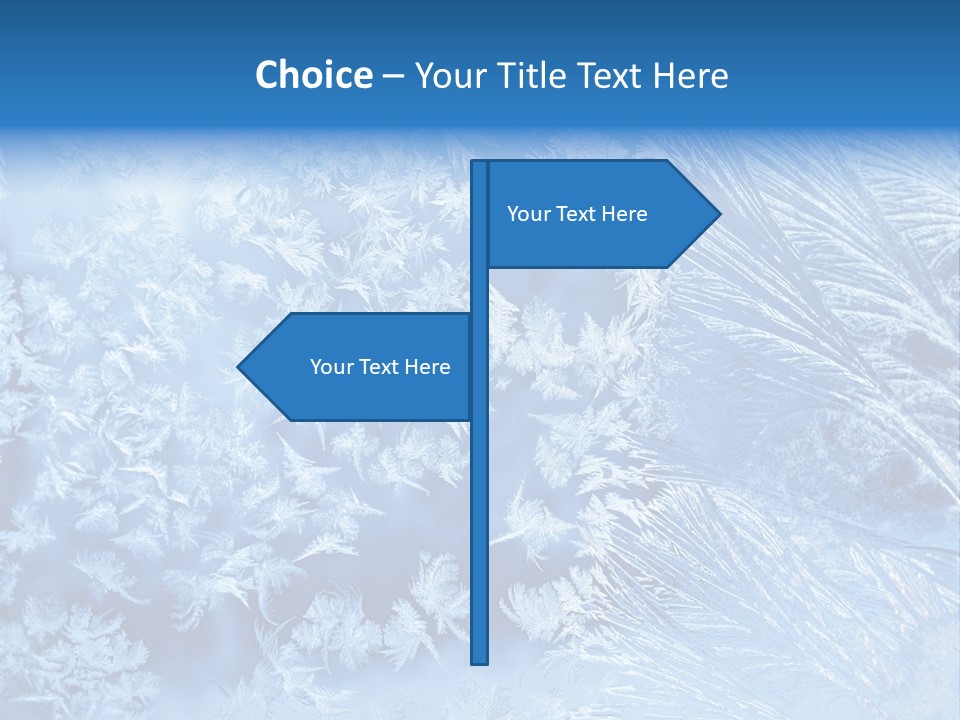 Christkind Eiskristalle Winter PowerPoint Template