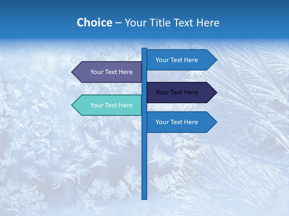 Christkind Eiskristalle Winter PowerPoint Template