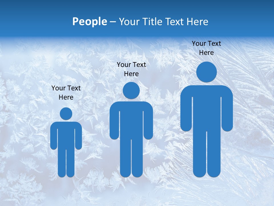 Christkind Eiskristalle Winter PowerPoint Template