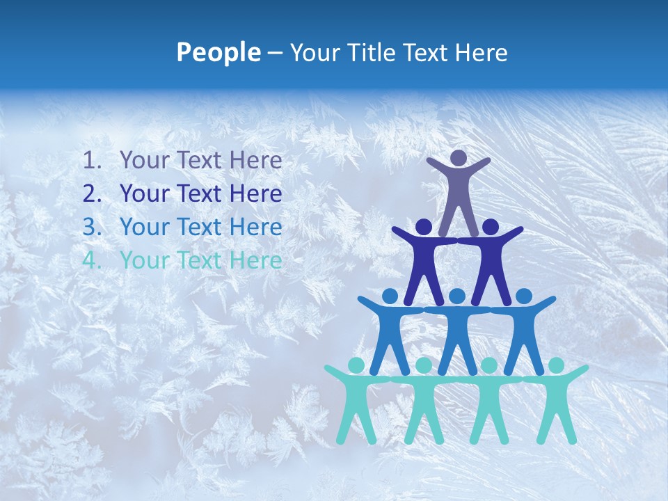 Christkind Eiskristalle Winter PowerPoint Template