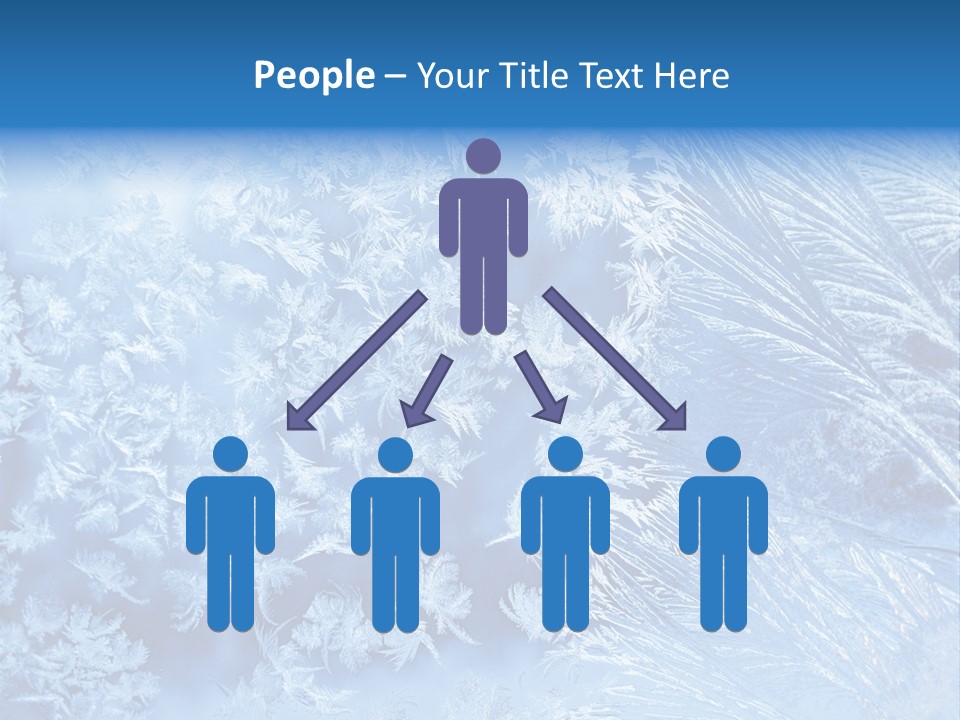 Christkind Eiskristalle Winter PowerPoint Template