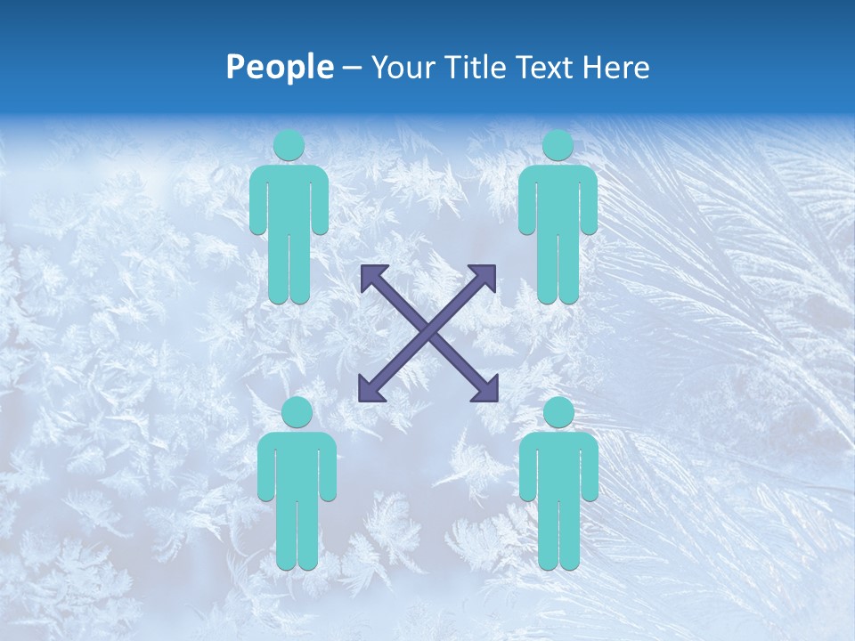 Christkind Eiskristalle Winter PowerPoint Template