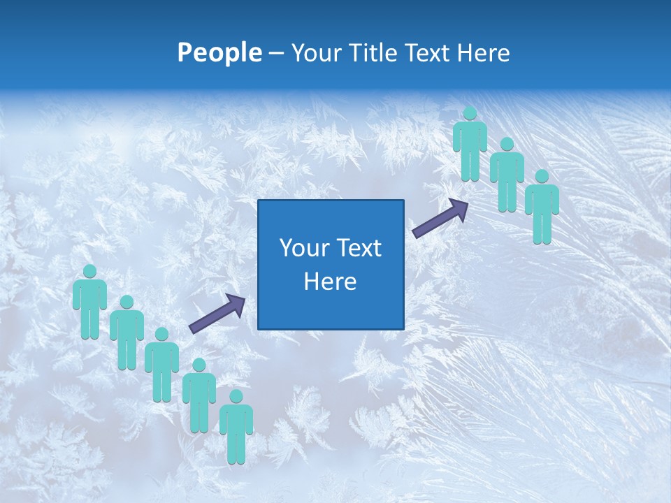 Christkind Eiskristalle Winter PowerPoint Template