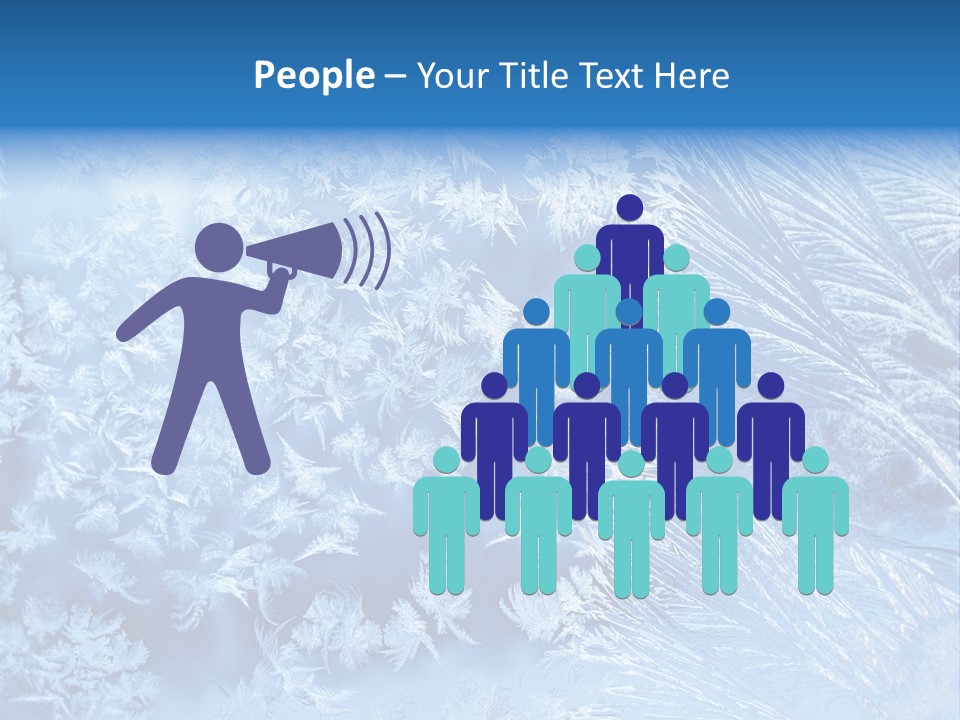 Christkind Eiskristalle Winter PowerPoint Template