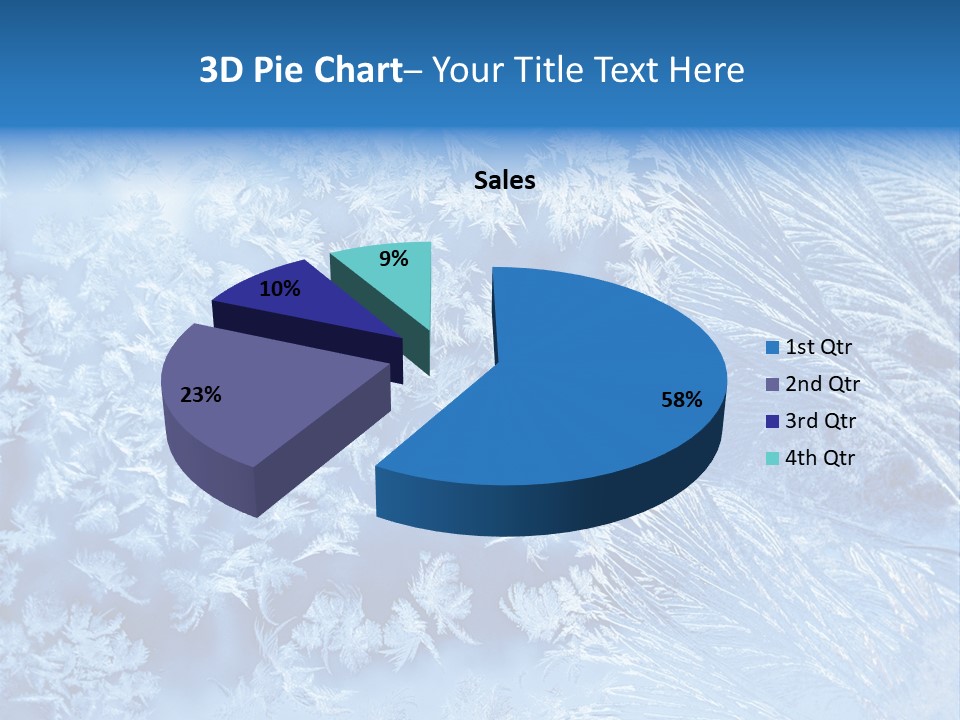 Christkind Eiskristalle Winter PowerPoint Template
