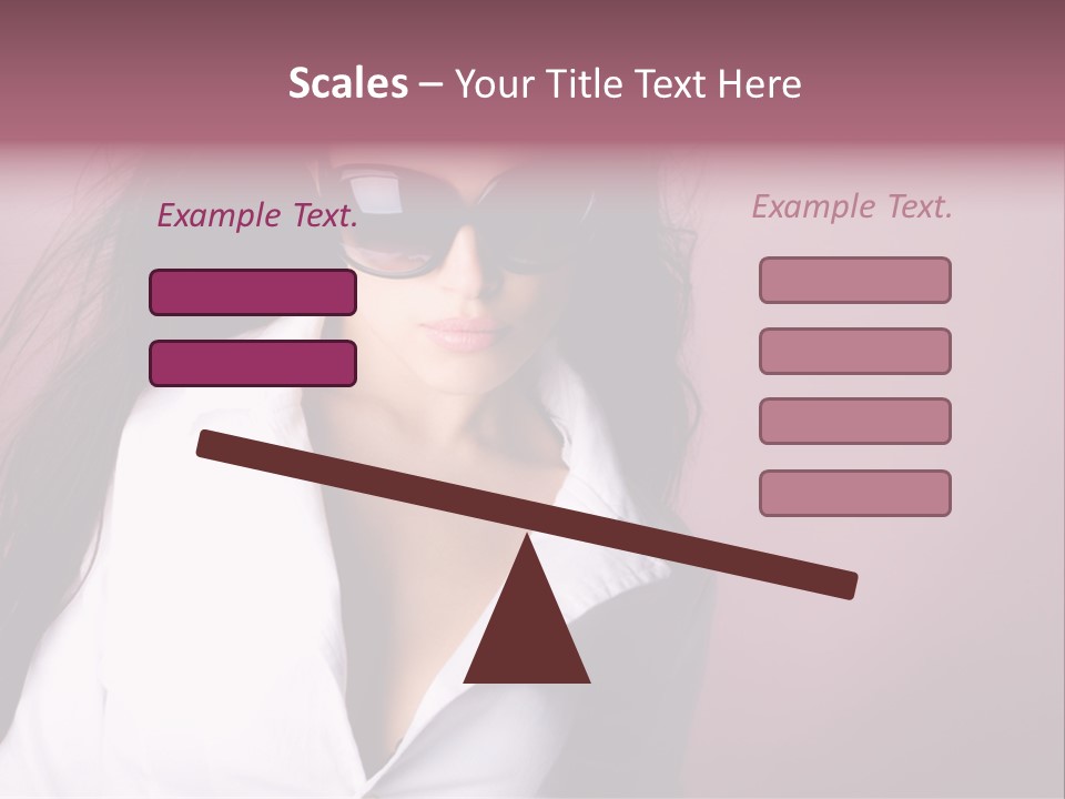 Caucasian Hairstyle Lifestyle PowerPoint Template