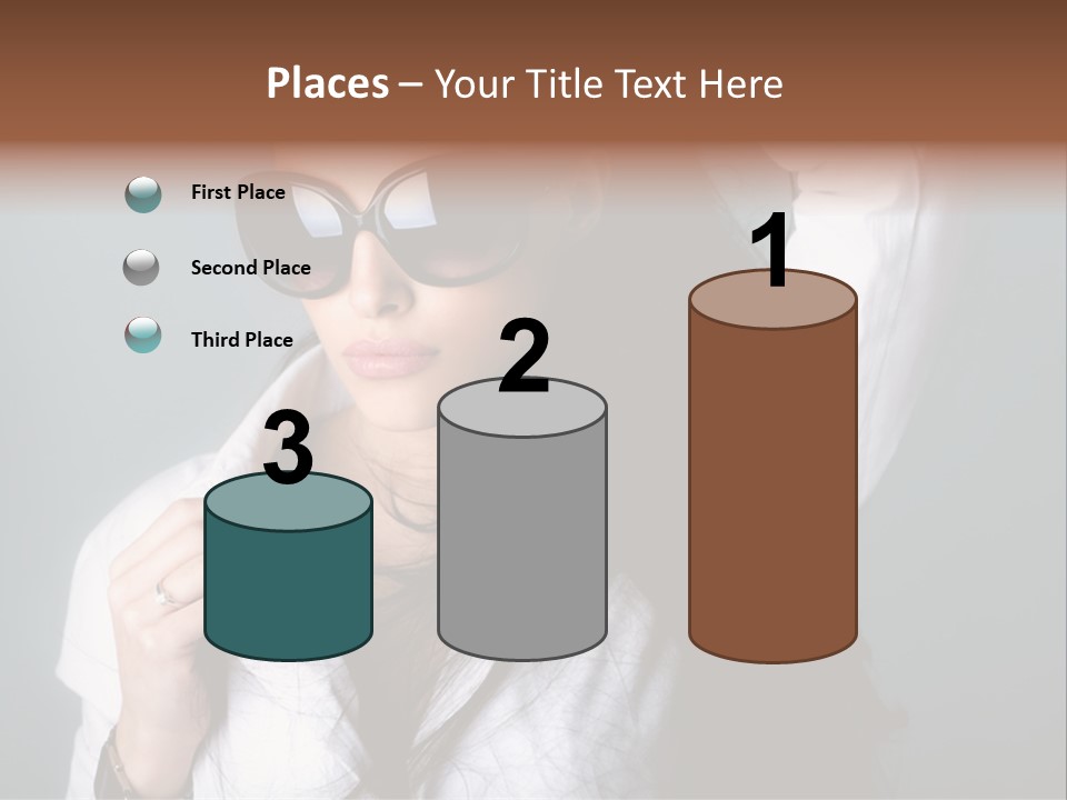 Protect Isolated Sun PowerPoint Template