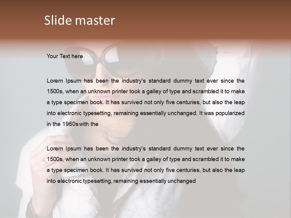 Protect Isolated Sun PowerPoint Template